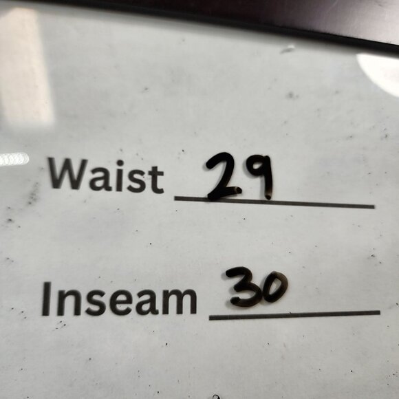 MEK Denim Womens Size 29x30 Noida Jeans Slim Bootcut Distressed Blue Denim - Picture 9 of 9